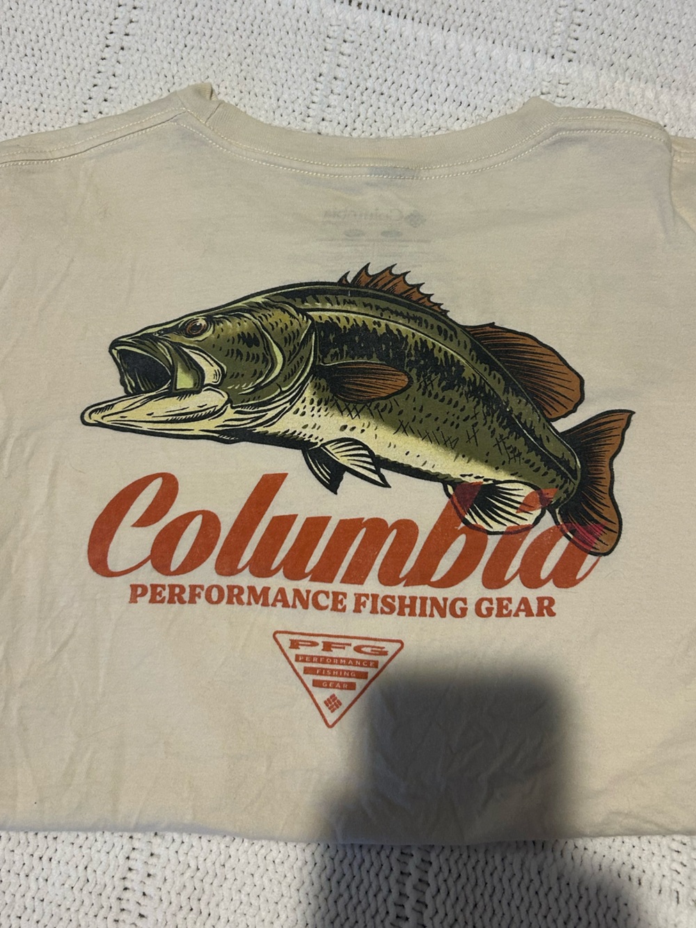 Columbia Performance Fishing Gear Bass Graphic Tee - Cream